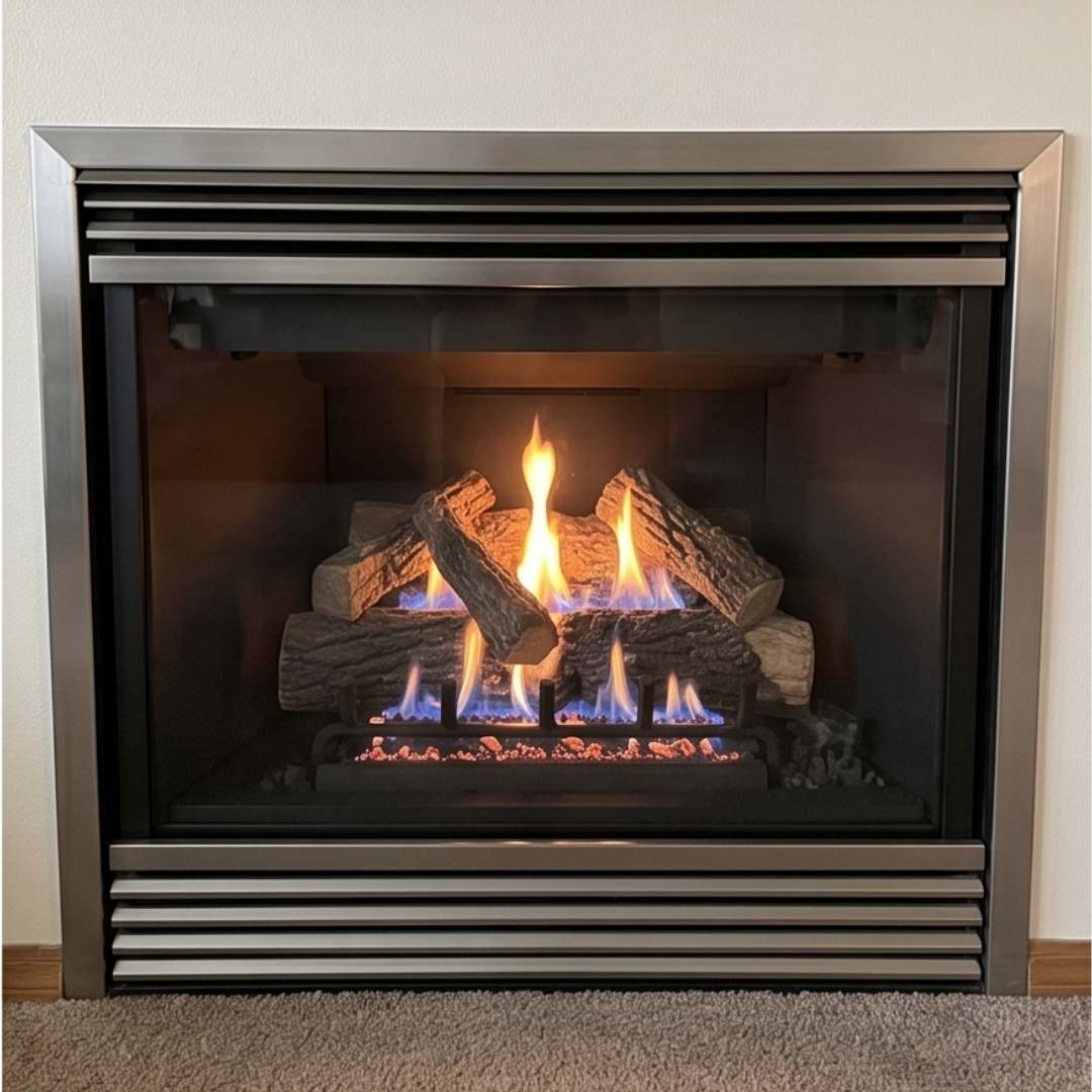 Fireplace after diagnostic