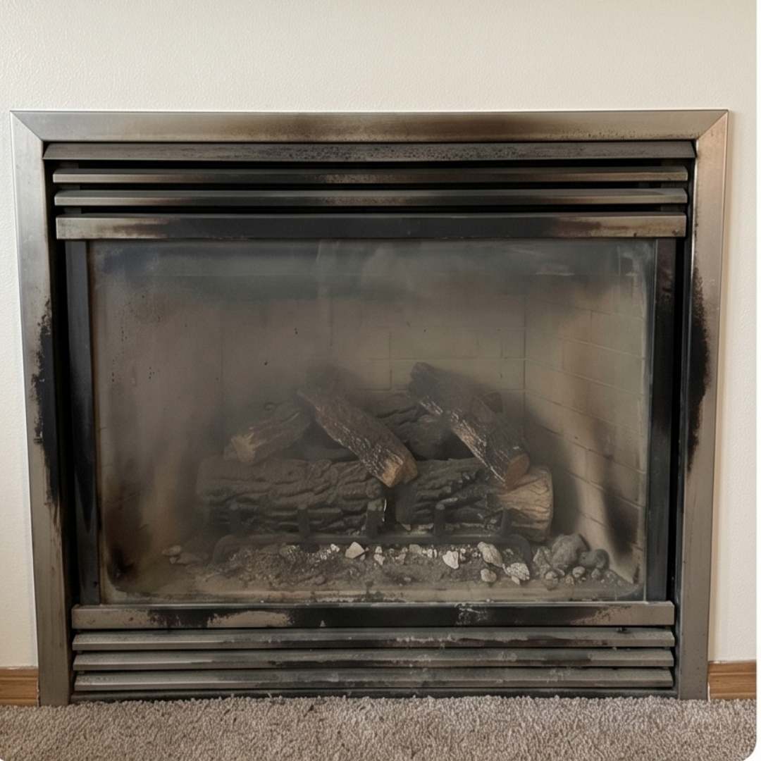 Fireplace before diagnostic